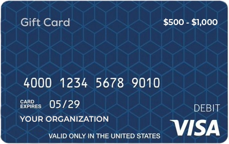 Get a Visa Gift Card for Your Organization